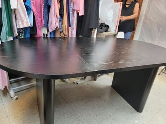 Large Dark Wood Executive Dining Table