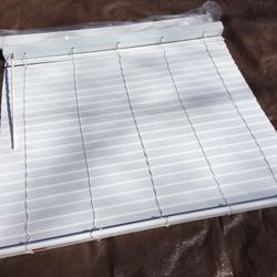 Nautical White Springs Faux Wood HZ Blinds