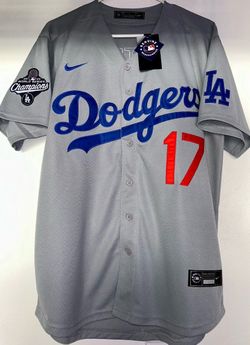 Dodgers Gray Ohtani Jersey 17 MVP