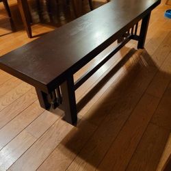 Brown Real Wood Bench