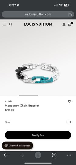 Louis Vuitton Monogram Bracelet M1042L