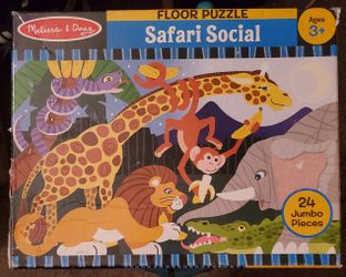 Melissa & Doug Safari Social Floor Puzzle