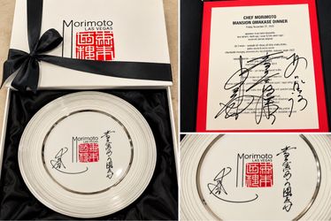 Rare Morimoto Las Vegas F1 2025 Collectible + Signed Menu