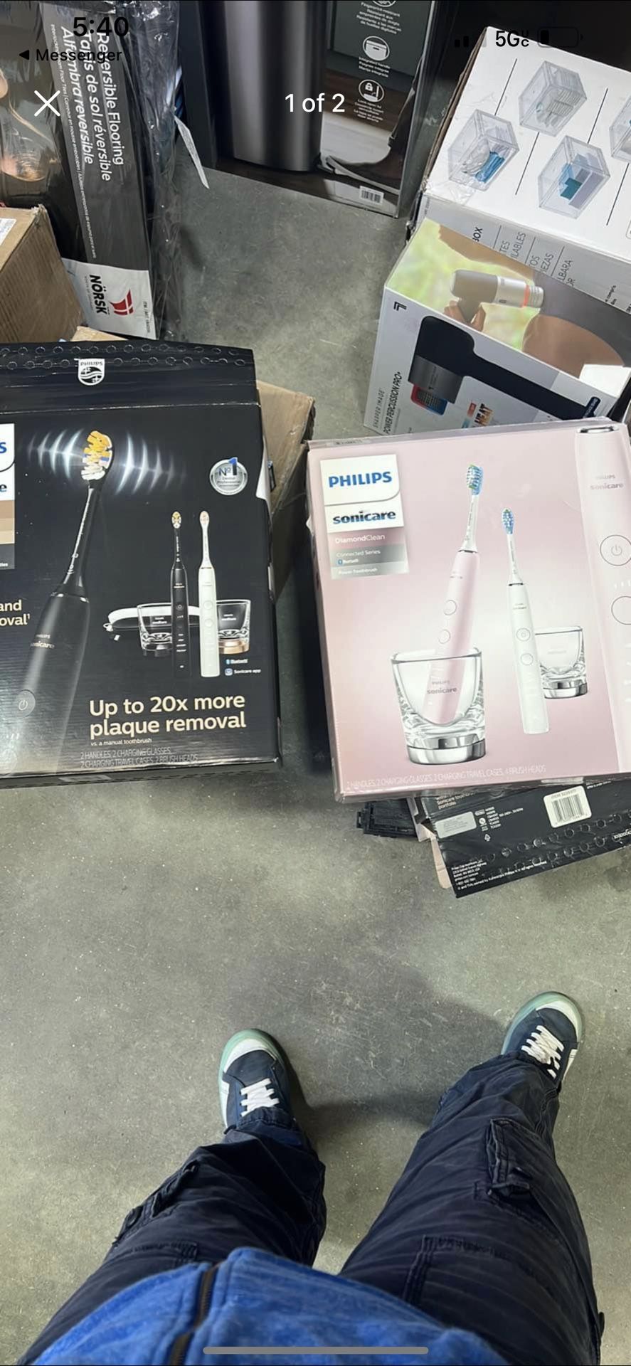 Phillip sonic care toothbrush set