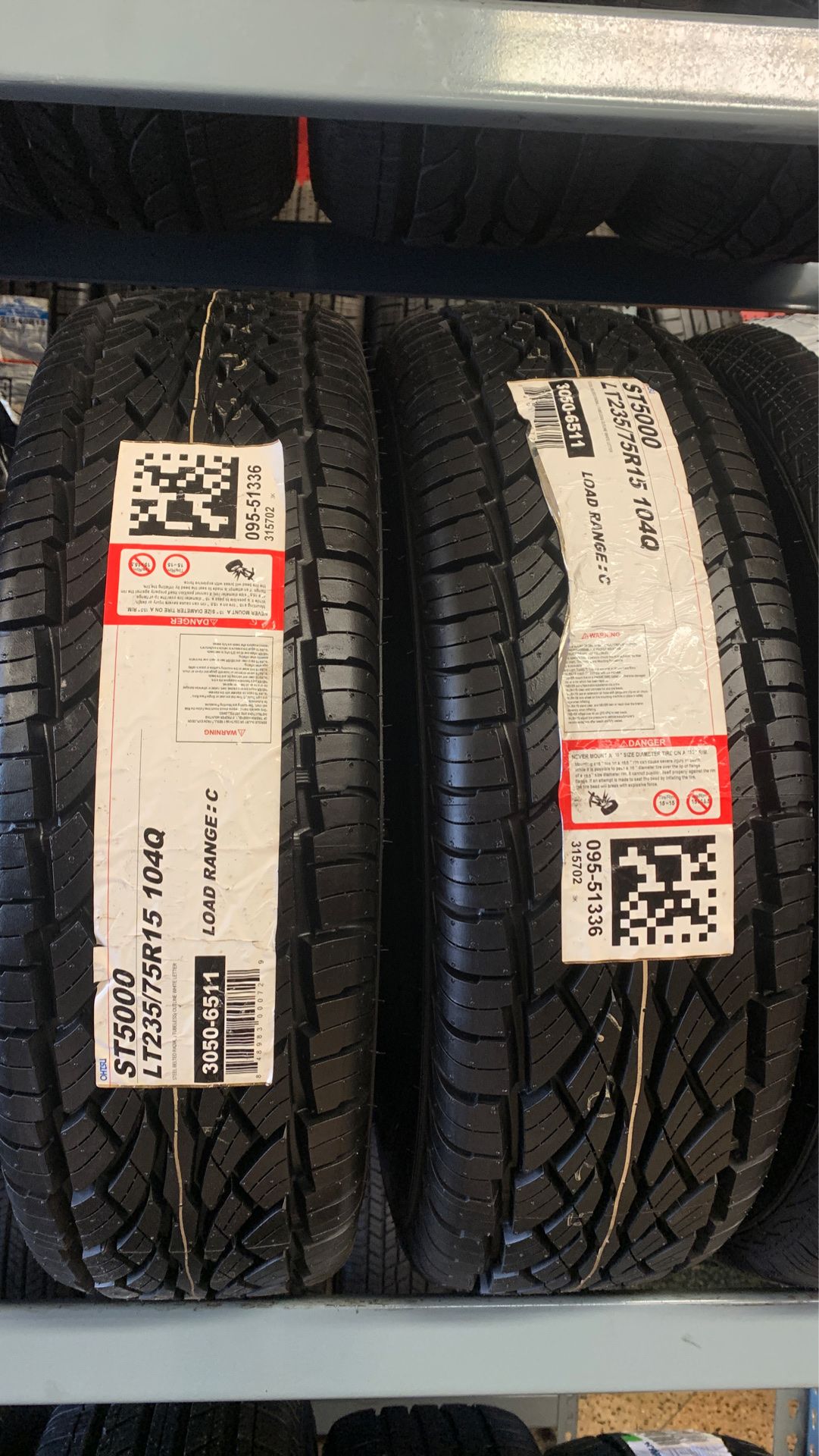 New tires LT235-75R15 Ohtsu tires
