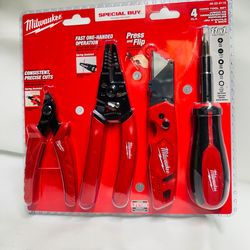 Milwaukee Electrician Tool Set $39