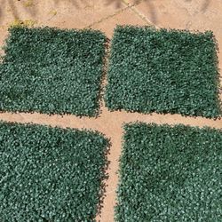Grass Wall Decor Fake Grass 4 Panels 20” X 20” Each 