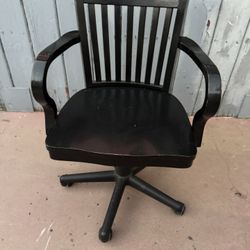 Solid Wood Chair In Good Condition 