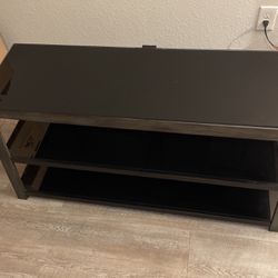 Entertainment Center TV Stand With Three-tiered Storage Shelves For Sale 