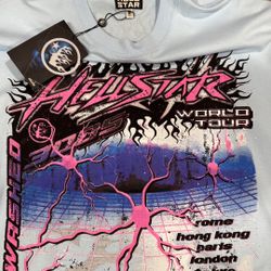 Hellstar Neuron tour Tshirt Light Blue