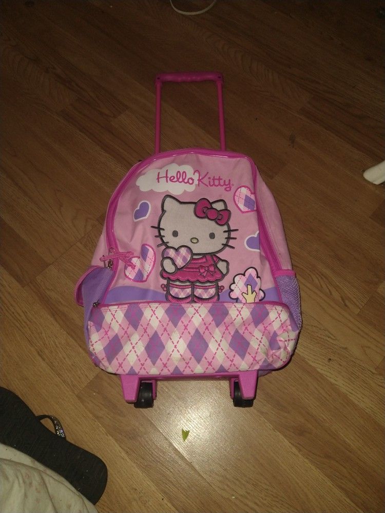 Hello Kitty Backpack Rolling Luggage Suitcase