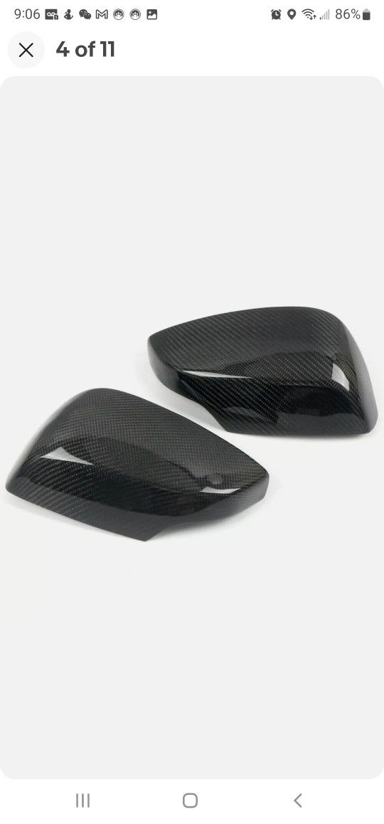 BRAND NEW 100% Real Carbon Fiber Side View Mirror Cover Caps For 2015-2020 Subaru WRX STI 