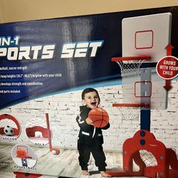 Sport set, Basketball, Soccer, Golf Kids