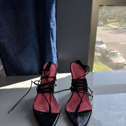 Tie Around Leg Heels