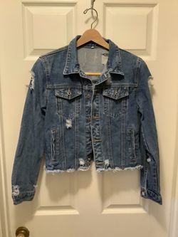 Girls, denim jacket, size medium