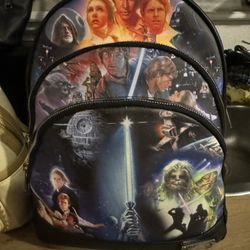 Loungefly Star Wars Original Trilogy Womens Double Strap Shoulder Bag Purse
