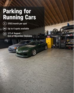 Parking spaces inside