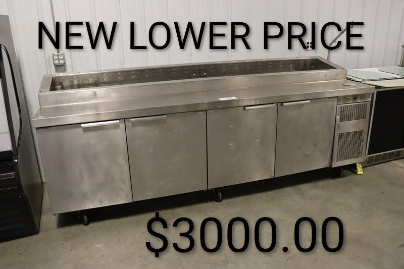 Commercial Randell Bottom Refrigerator With Prep Area