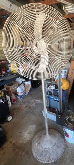 Shop fan stand tall 6’
