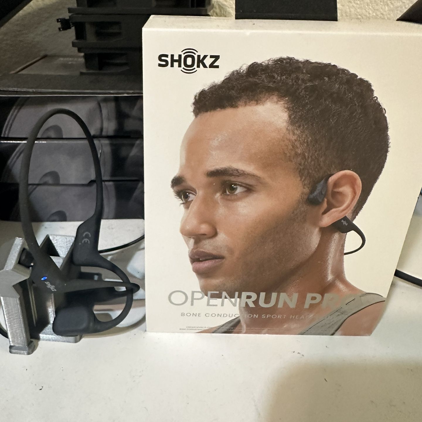 SHOKZ OpenRun - Open-Ear Bluetooth Bone Conduction Sport Headphones - Sweat Resistant Wireless