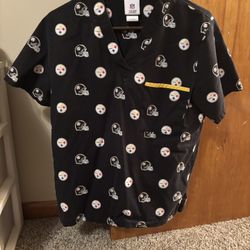 Two Steeler  Scrub Tops, Team Licensed Apparel