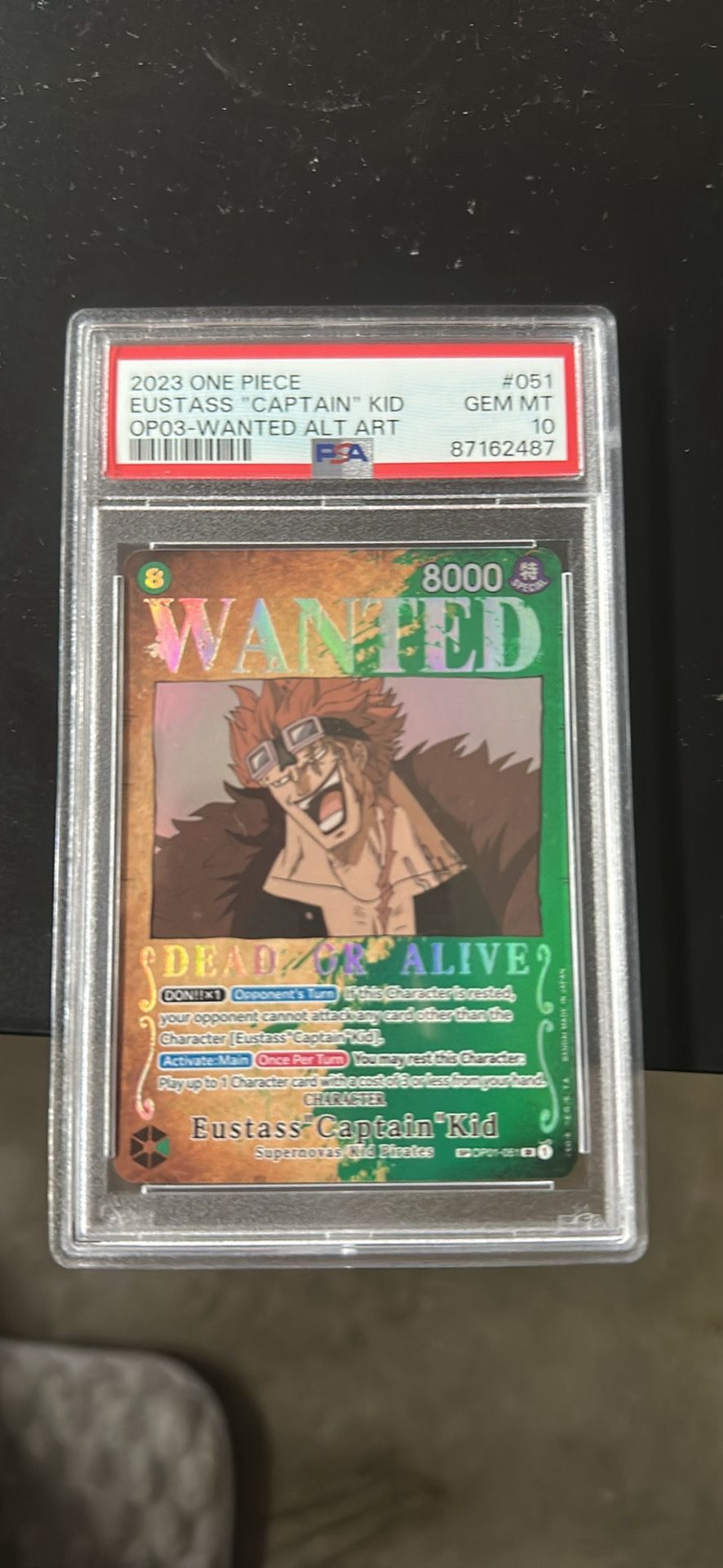 Captain Kid Wanted Alt Art Psa 10
