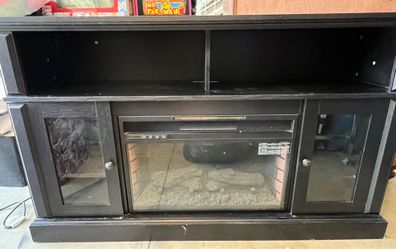TV Stand with electric firer place heater