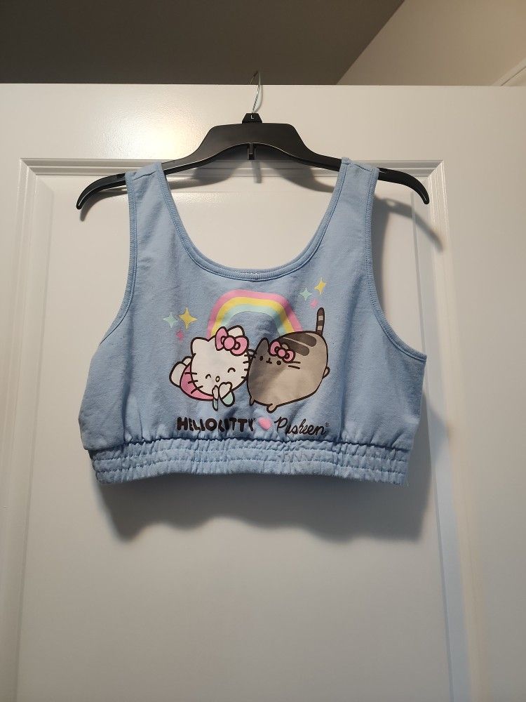 Hello Kitty Crop Top Size Large