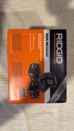 Ridgid 18V 4.0Ah Max Output Starter Kit