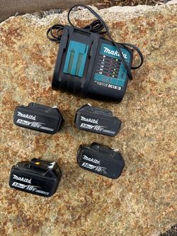 Makita 18v Battery Kit | 4-3.0 batteries | Charger
