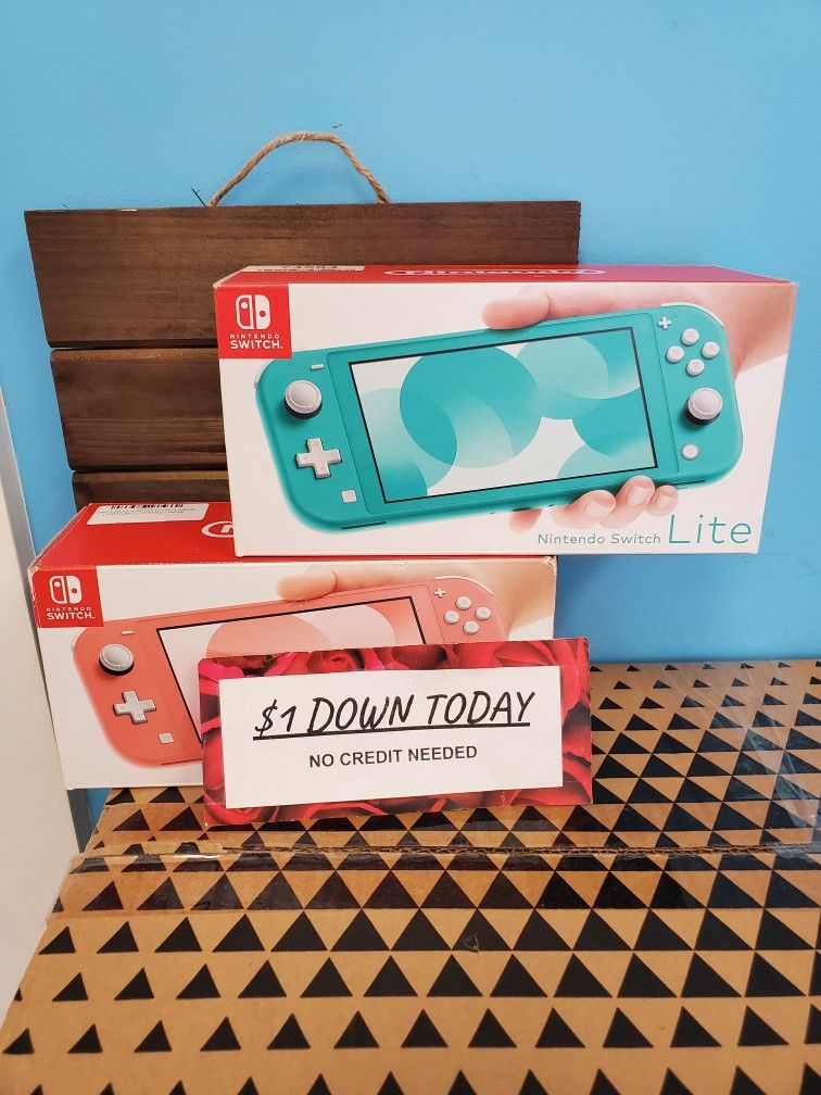Nintendo Switch Lite Gaming Handheld - $1 DOWN TODAY, NO CREDIT NEEDED