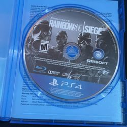 PS4 Cd Game Rainbow Six Siege