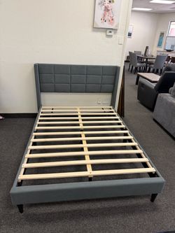 Full platform bed frame