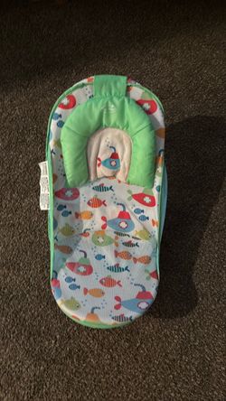 Baby Bath Seat Support with Fish Print
