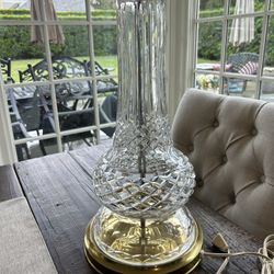 Incredible Waterford Like Crystal Lamp