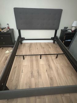 Queen bed frame with box spring