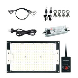 Kingbrite Quantum Board LED/UV Grow Light - 120W, Samsung Lm301H, 3500K