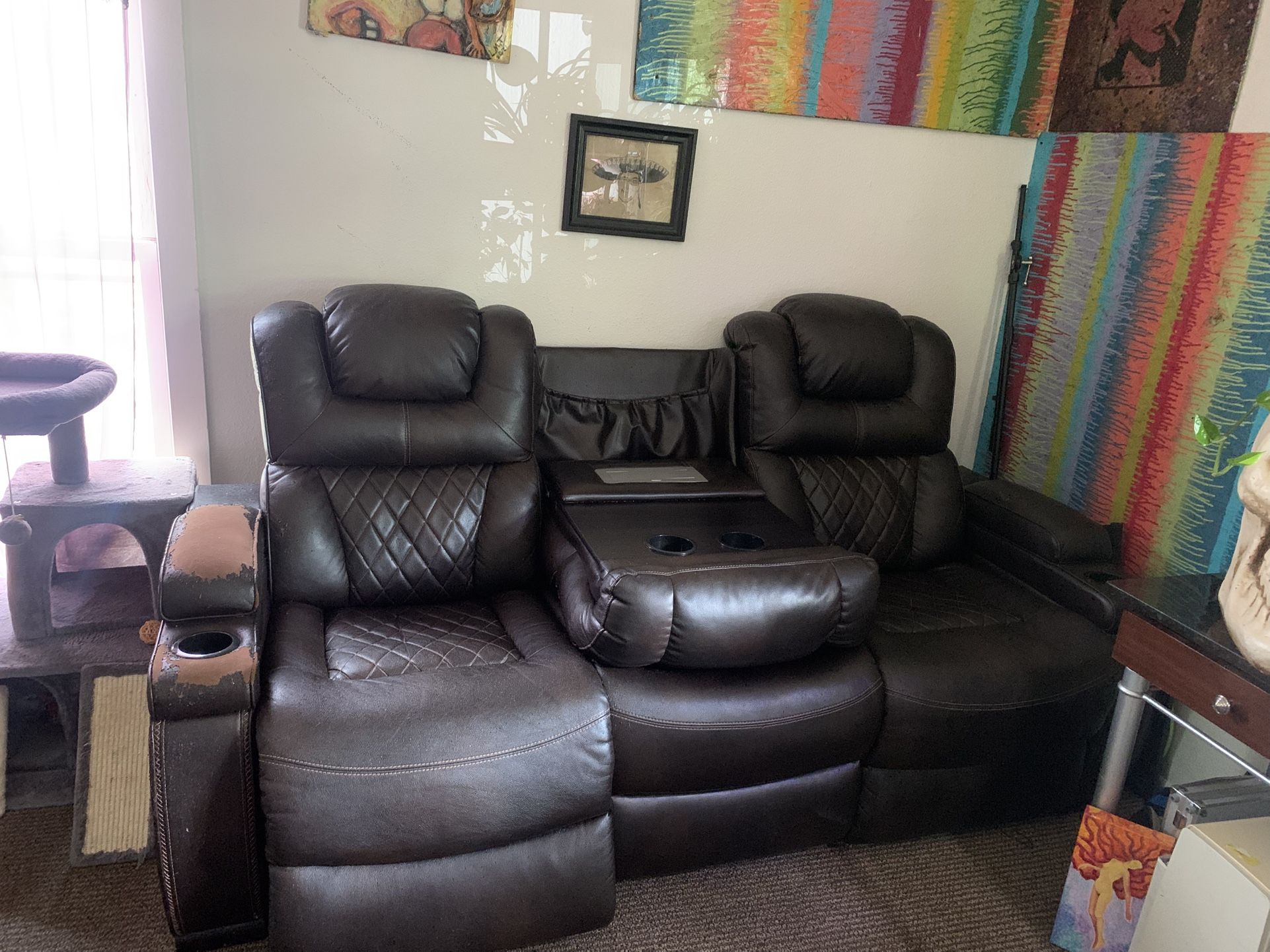 “Leather” Couch