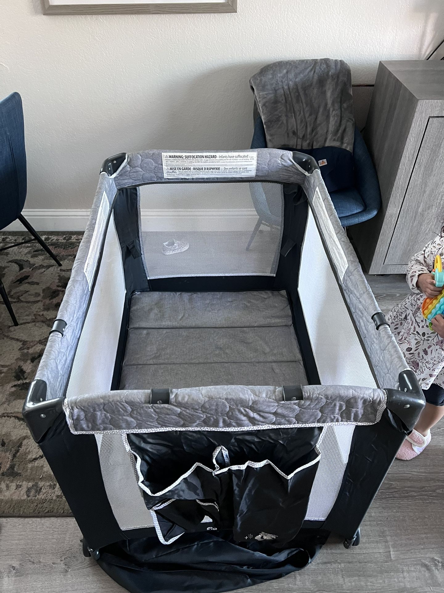 Ingenuity Smart and Simple Portable Playard with Changing Table, Play Pen, Bassinet