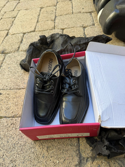Fouger Black Shoes - Boy Size 11