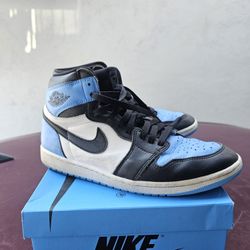 Jordan 1 UNC Blue Toe Size 10.5