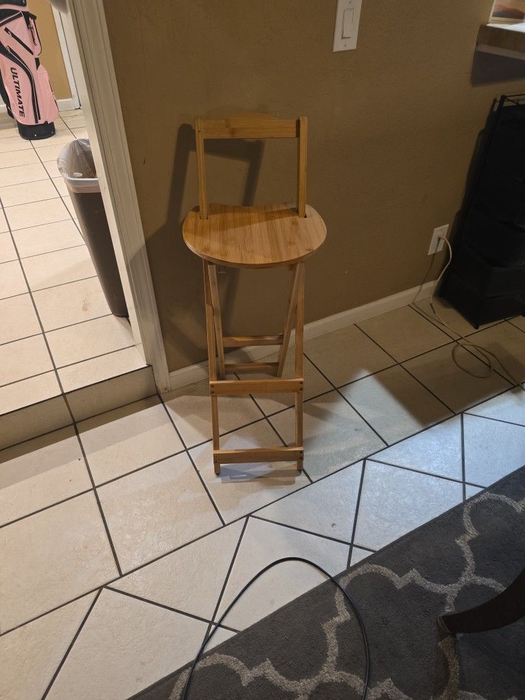 Shzicmy Modern Minimalist Folding Bar Stools Kitchen Counter Dining Chair Barstool