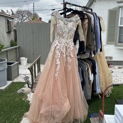 Peach Prom Dress