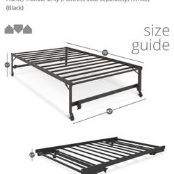 Milliard Roll Out Trundle Bed (new In Box)