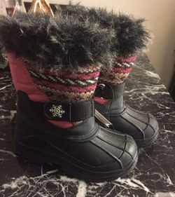 Toddler Girls Snow Boots Size 10T
