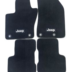 OEM Jeep Black Carpeted Floor Mats – Complete Set of 4