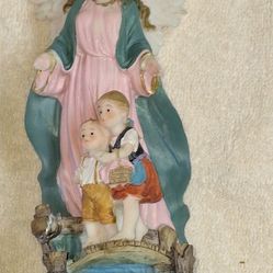Vintage Italian Designs Luciana Collection Guardian Angel Resin Statue - Angel de la Guarda, 8 Inch Figurine G5D094