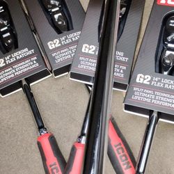 1- G2 flexlockhead ratchet 26".  and 4- G2 flexlickhead ratchets 14". 