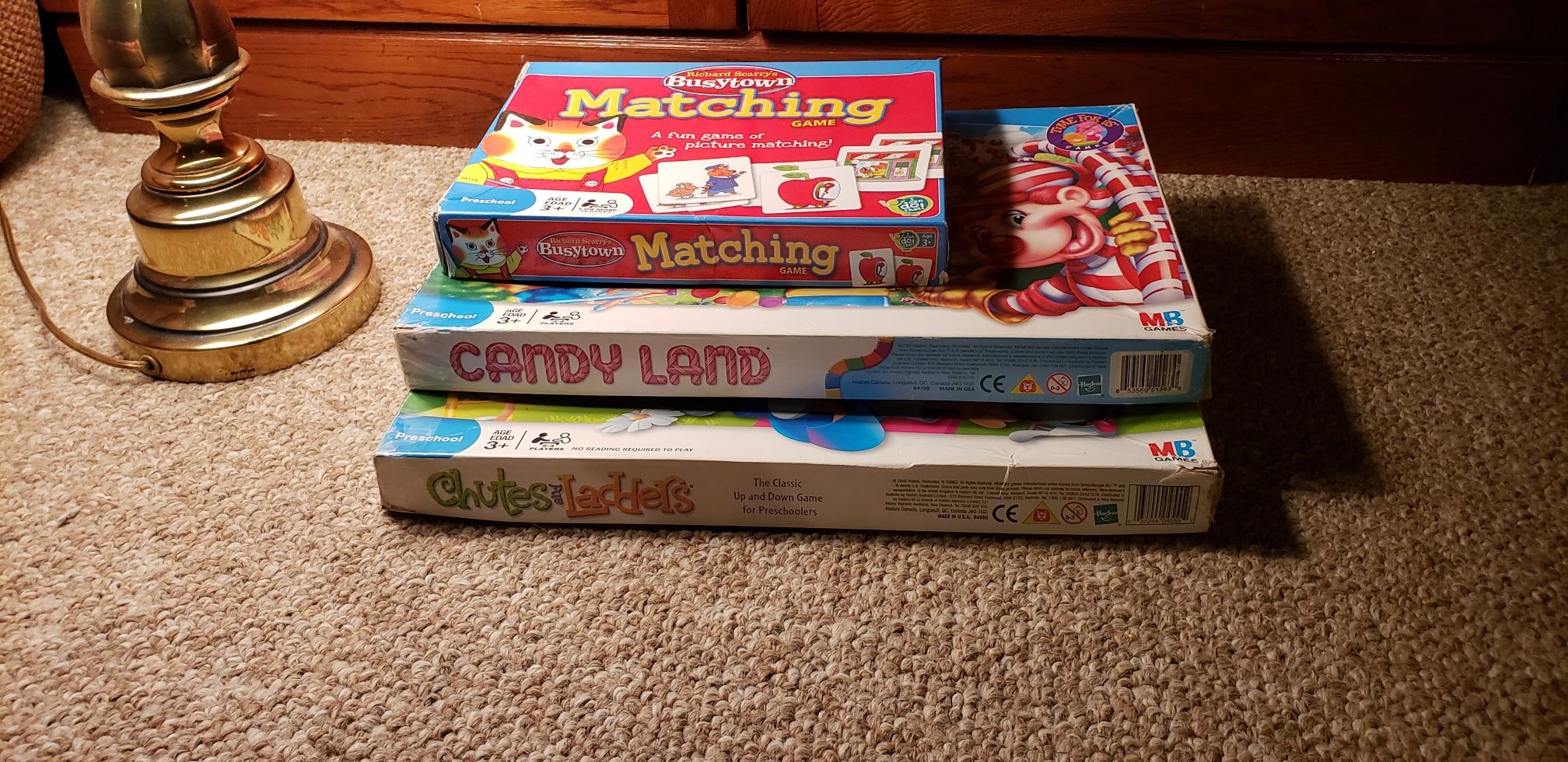 Three Classic Children Board Games