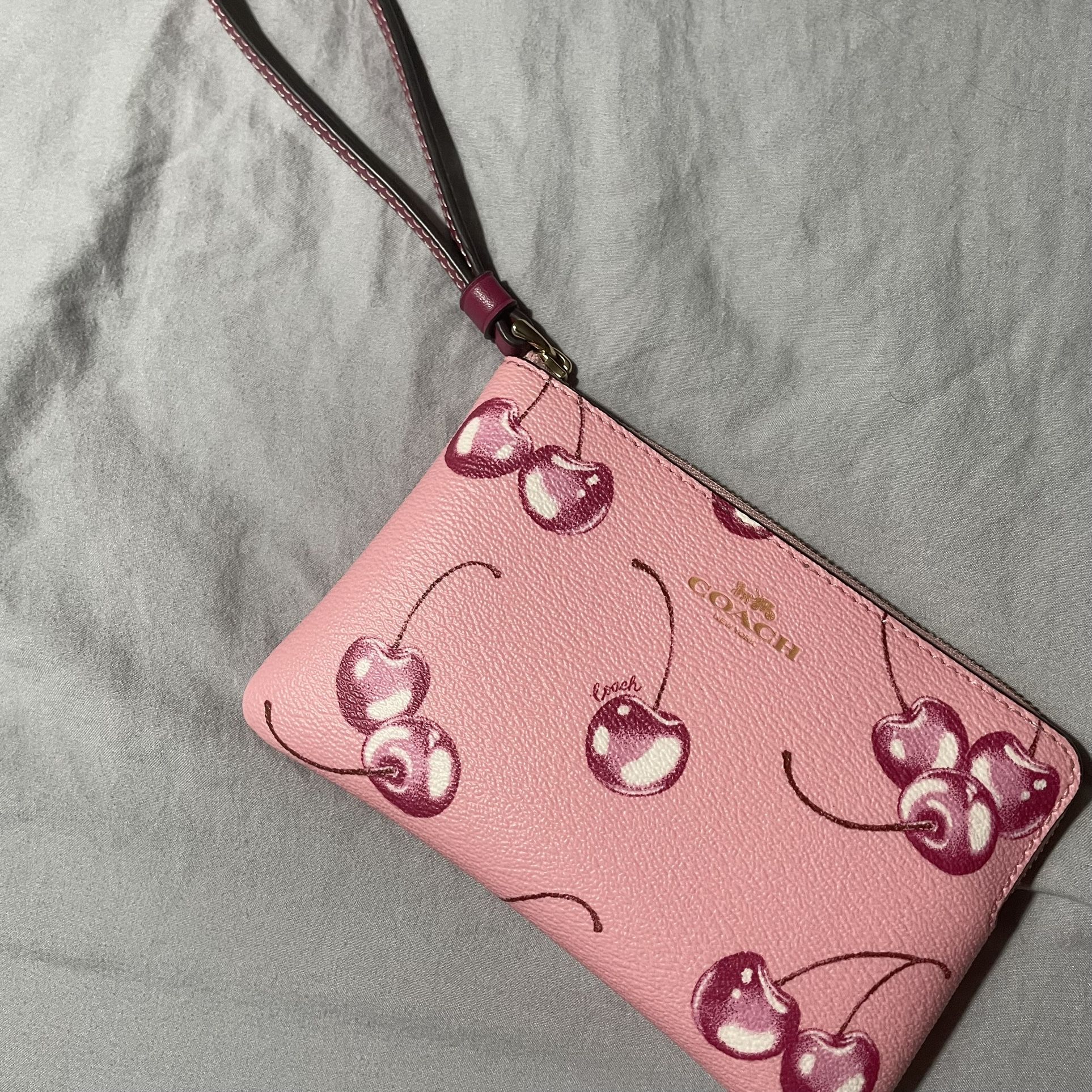 Coach Cherry Wristlet